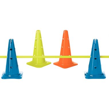 Lot 8 balises 23 cm 12 trous coloris assortis