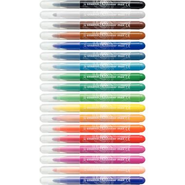 Pochette de 12 feutres PowerMax assortis