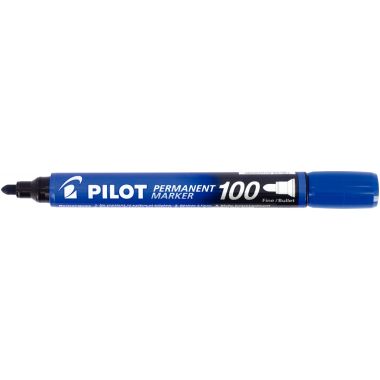 Marqueur permanent 100  ogive pointe fine bleu