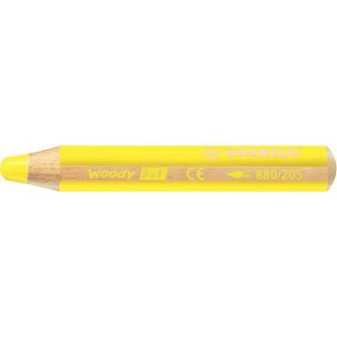 Stabilo - Crayon de couleur Woody jaune - 880/205