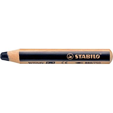 Crayon de couleur Woody noir