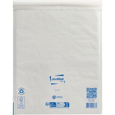 JoviMail - Paquet de 10 pochettes blanches bulles d'air 350x470mm - K/7 153100155