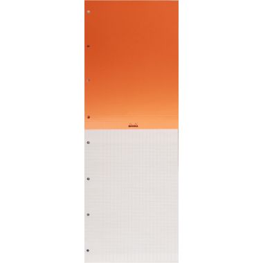 Bloc de bureau RHODIA 80 feuilles perforées, format A4+, réglure seyès, papier blanc 80g