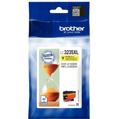 Brother SABLIER cartouche jet d'encre jaune haute capacité authentique (LC3235XLY)