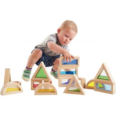 Boîte de 16 blocs sensory formes assorties