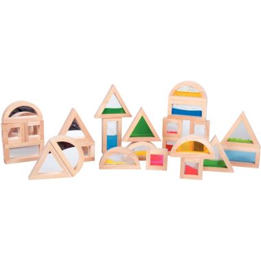 Boîte de 16 blocs sensory formes assorties