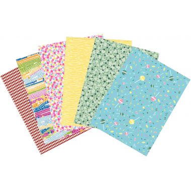 Pochette de 30 feuilles pour Décopatch motifs graphiques