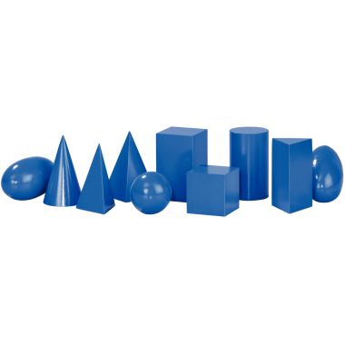 Lot de 10 solides géométriques, gamme économique