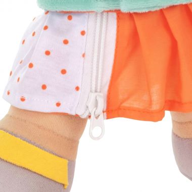 Poupée ethnique en tissu, fille asiatique