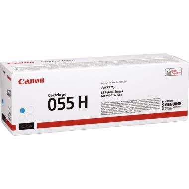 Canon 055H cartouche laser cyan haute capacité authentique