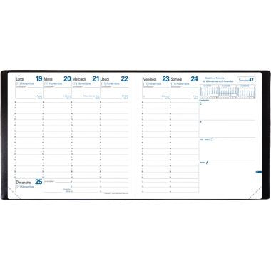 Quo Vadis - Agenda semainier Professionnel EXECUTIF 16X16cm noir - 014046Q