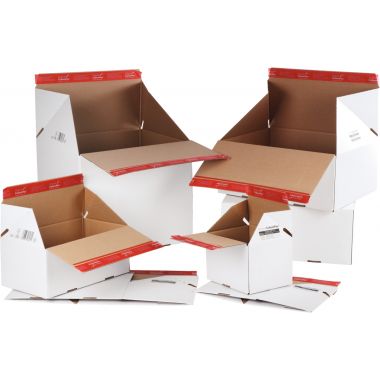 Paquet de 10 boites d'expédition aller/retour 38,9x32,4x32cm