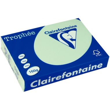 Clairefontaine Trophée - Paquet de 250 feuilles format A4 160g vert - 2635PC