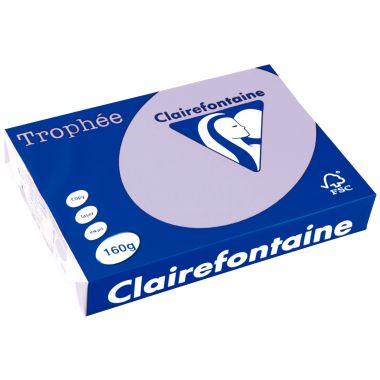 Clairefontaine Trophée - Paquet de 250 feuilles format A4 160g lilas - 1043PC