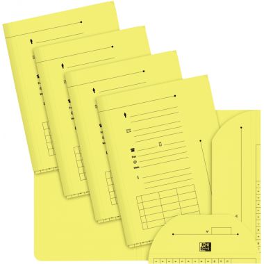 Paquet de 25 chemises HV pour dossiers suspendus, jaune