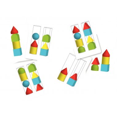 Géo formes souples, 8 pièces à empiler