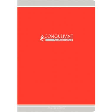 Cahier piqué 48 pages, A4, seyès, papier 90g, assortis