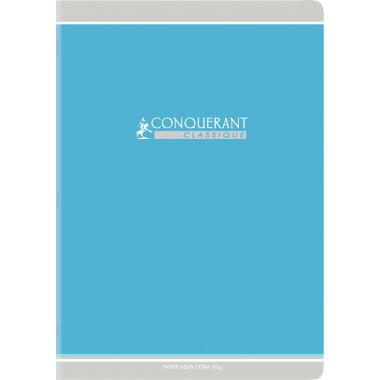 Cahier piqué 48 pages, A4, seyès, papier 90g, assortis