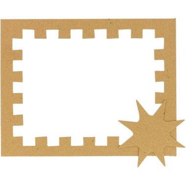 Lot de 24 cadres photo en carton + 12 planches de décorations 3D