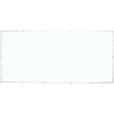 Bannière en polyester blanc 130 x 62 cm