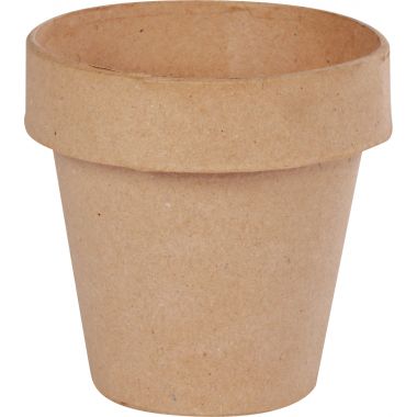 Lot de 10 pots de fleurs en carton, hauteur 10 cm
