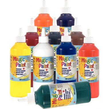 Magic Paint - Carton de 10 Flacons 500 ml de peinture MAGIC PAINT - COLBC50090