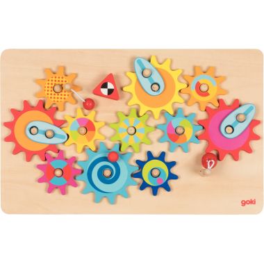Grand jeu des engrenages en bois