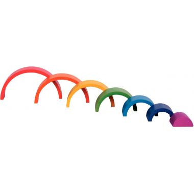 Boite de 7 arches arc-en-ciel en bois
