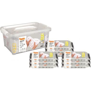 Pack de 9 pains de 500g de pâte autodurcissante coloris blanc