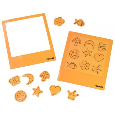 Lot de 12 cadres photo magnétiques colorés