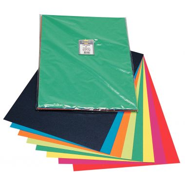 Clairefontaine - Paquet de 40 feuilles CARTADOR 270g 50x32,5cm assortis - 455299C