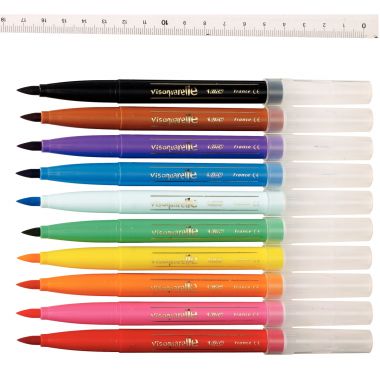 Bic - Pochette de 10 feutres Visaquarelle assortis - 8289641
