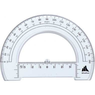 Rapporteur cristal 180° 12cm - 2400314