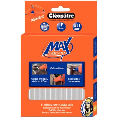 Cléopâtre - Blister de 11 recharges de colles Cléostick Max - POMAX11RCT