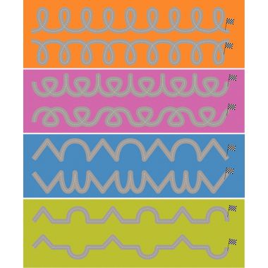 Set de 8 pistes graphiques 100x15cm n°2