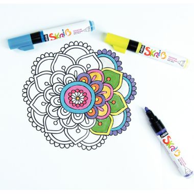 Set de 6 marqueurs gouache basique