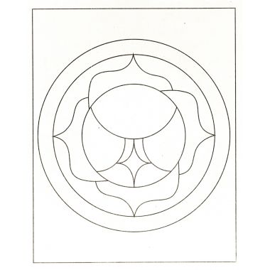 Lot de 6 cartes sable mandala 19 X 15 cm