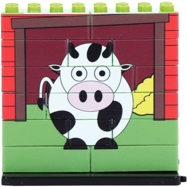 Lot de 6 puzzles UP 14 pièces, les animaux de la ferme