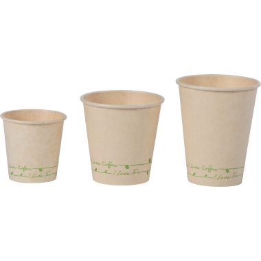 Sac de 50 gobelets en fibres de cannes écrus 24,5cl