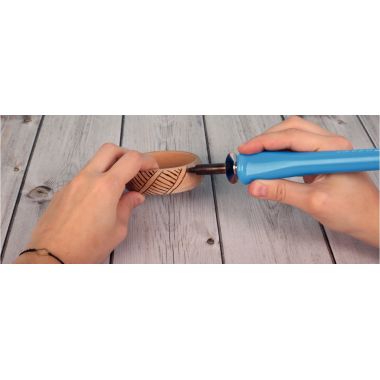 Lot de 5 bracelets en bois diamètre 7 cm