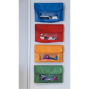 Lot de 4 pochettes magnétiques 23x14cm coloris ass