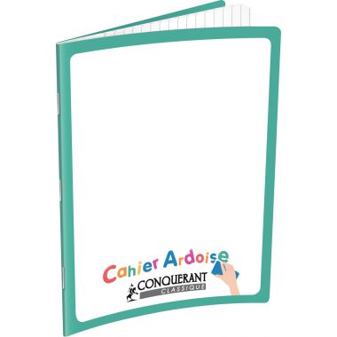 Cahier ardoise 48 pages CONQUERANT, 17x22 cm, seyès