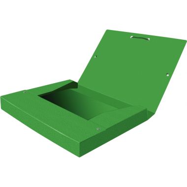 Boite de classement en carte grainée EUROFOLIO+ dos 4 cm, vert