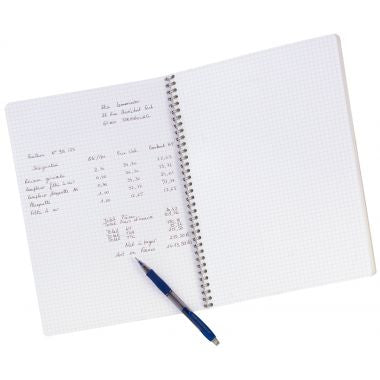 Clairefontaine - Cahier à spirale de 100 pages, format A4, quadrillé 5x5, papier 90g - 68142C