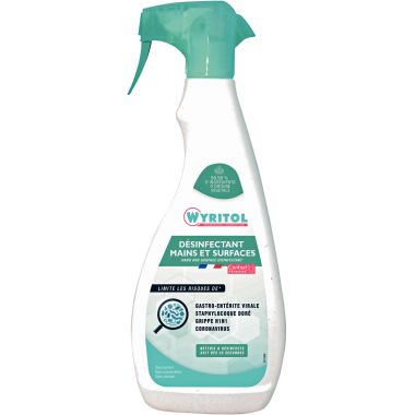 Spray 750ml désinfectant mains et surfaces
