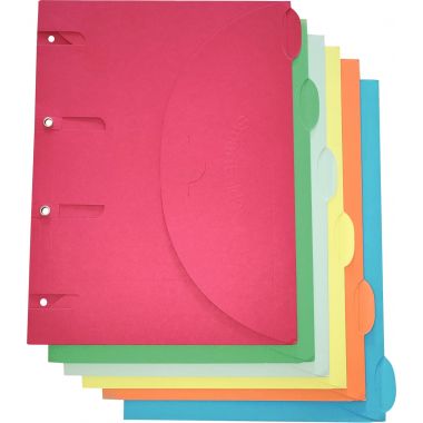 Paquet de 6 chemises SMARTFOLDER pour classeur en carte