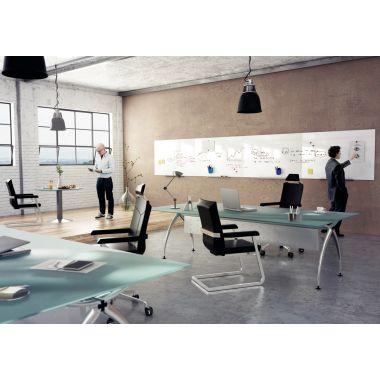 Tableau blanc magnétique sans cadre Skin 115x75cm