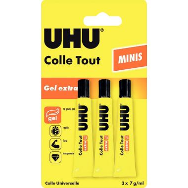 Lot de 3 tubes 7ml colle gel