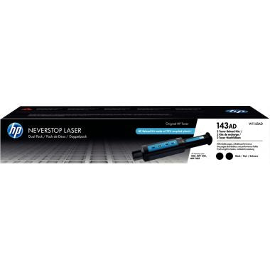 HP 143AD pack de 2 recharges de toner noir authentique (W1143AD)