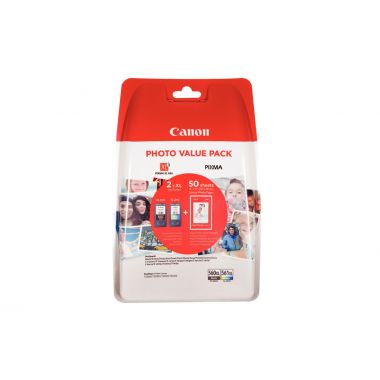 Canon 560XL / 561XL pack de 2 cartouches jet d'encre noire & couleurs haute capacité authentique (PG560XL/ CL561XL)